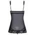 Kissable - Babydoll ouvert (noir)