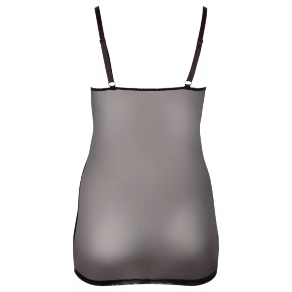 Cottelli - nuisette grande taille transparente en dentelle - noir - 2XL