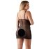 Cottelli - Nuisette transparente en dentelle grande taille (noire) - 4XL