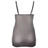 Cottelli - Nuisette transparente en dentelle grande taille (noire) - 4XL