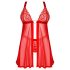 Obsessive Elianes - ensemble babydoll dentelle (rouge)