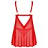 Obsessive Elianes - ensemble babydoll dentelle (rouge)