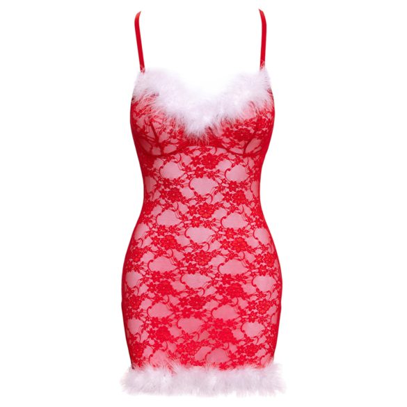 Cottelli - robe de Noël mini (rouge) - L/XL