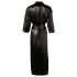 Peignoir en satin noir Cottelli - 2XL/3XL