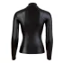 Cottelli - top femme manches longues brillant - noir - XL