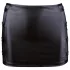 Cottelli - jupe mini brillante à boucles - simili cuir noir - M