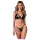 Obsessive Keira Lise - ensemble soutien-gorge brillant - noir - L/XL