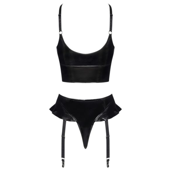 Black Level - ensemble croisé sexy - noir - M