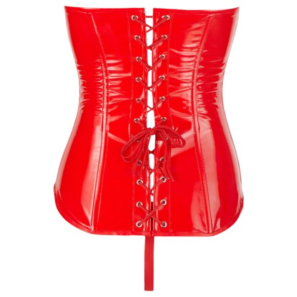 Black Level - corset vinyle rouge - M