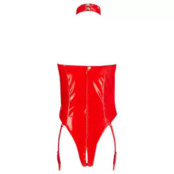 Black Level - body ouvert tour de cou - rouge - M