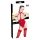 Black Level - Body rouge ouvert avec col halter - L