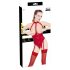 Black Level - Body rouge ouvert avec col halter - L