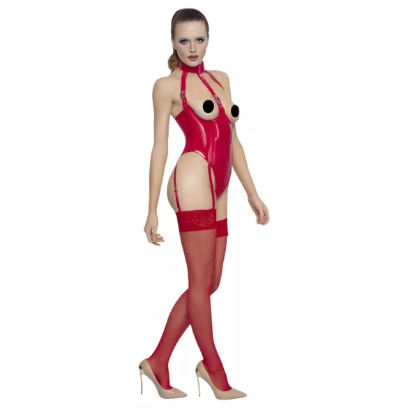 Black Level - body ouvert tour de cou - rouge - L
