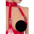 Black Level - Body rouge ouvert avec col halter - L