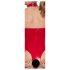 Black Level - Body rouge ouvert avec col halter - L