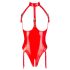 Black Level - Body rouge ouvert avec col halter - L