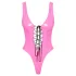 Black Level - body en vinyle pour femmes (rose)