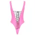 Black Level - body en vinyle pour femmes (rose)