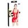 Robe mini laquée rouge à lacets Black Level - L