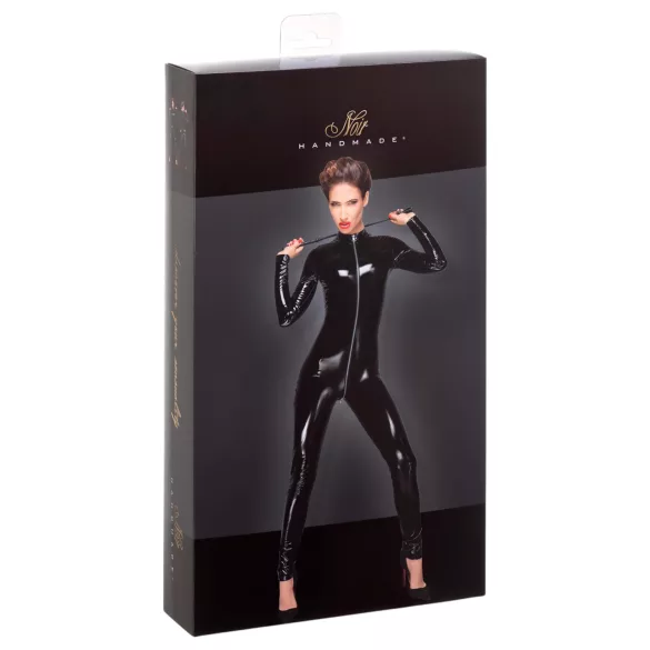 Noir - combinaison longue manches zippée - noir - L