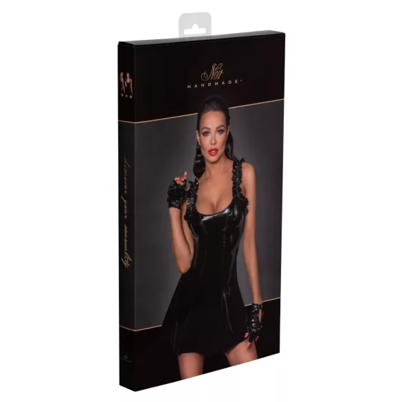 Noir - robe mini à volants (noir)