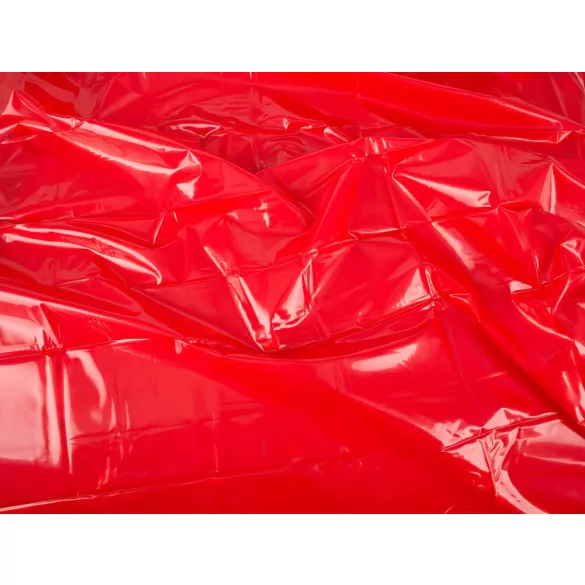 Drap laqué - Drap housse imperméable - PVC rouge 200x220cm