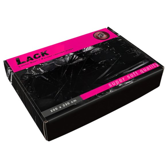 Drapé laqué doux - noir 200x230cm