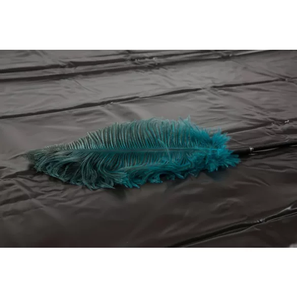 Drap laqué - drap housse plastique doux - 200x230 cm - noir