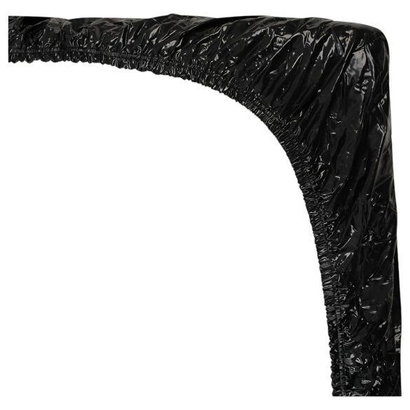 Drap laqué - drap housse imperméable - vinyle noir - 160x200 cm