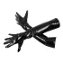 Black Level - gants en vinyle brillant - noir