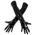Black Level - gants en vinyle brillant - noir