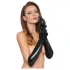 Black Level - gants en vinyle brillant - noir - M