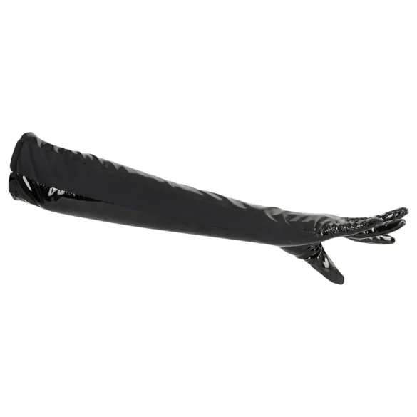 Black Level - gants en vinyle brillant - noir - M