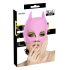 Masque chat brillant (rose)