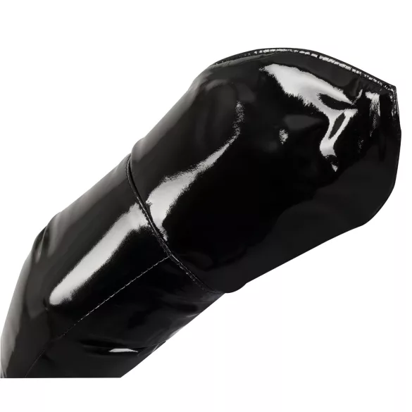 Black Level - gants longs en vinyle noir