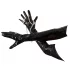 Black Level - gants longs en vinyle noir - M