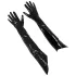 Black Level - gants longs en vinyle noir - M