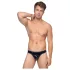 Black Level - string homme classique - effet laqué noir