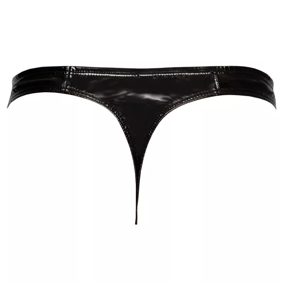 Black Level - string homme classique - effet laqué noir