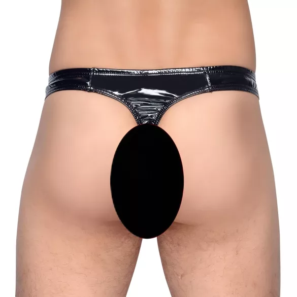 Black Level - string homme classique - effet laqué noir - M