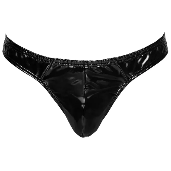 Black Level - string homme classique - effet laqué noir - M