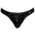 Black Level - string homme classique - effet laqué noir - M