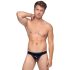 Black Level - String homme classique en cuir verni (noir) - L