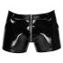 Short en vinyle noir à poches côtés - Homme - M