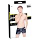 Short en vinyle noir à poches côtés - Homme - L