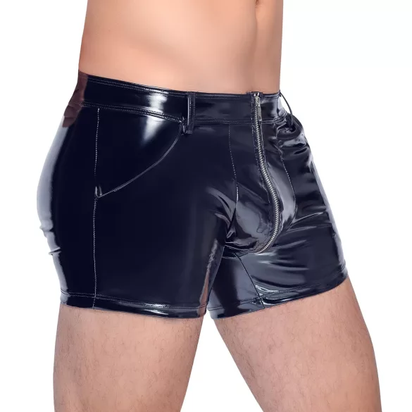 Black Level - short homme vinyle poches latérales - noir - L