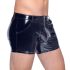 Short en vinyle noir à poches côtés - Homme - L