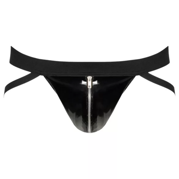 Black Level - jockstrap zippé - vinyle noir - L