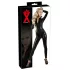 Combinaison latex manches longues noire - S