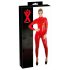 LATEX - combinaison femme à manches longues (rouge) - L